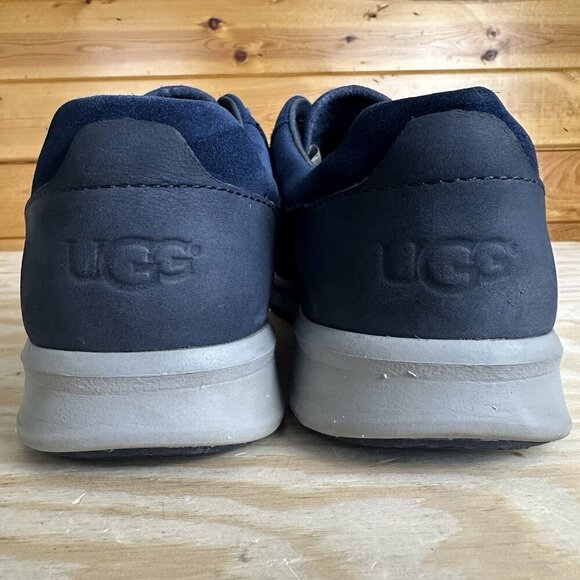 UGG Mens Shoes Size 7 Hepner Navy Blue Woven Weave Casual Sneakers - Picture 5 of 6